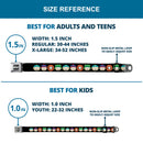 SOUTH PARK Title Logo Full Color Black/White Seatbelt Belt - South Park Boys Face Repeat Black Webbing