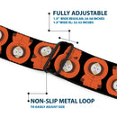 SOUTH PARK Title Logo Full Color Black/White Seatbelt Belt - South Park Kenny Flip Poses Black Webbing