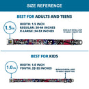 TEEN TITANS GO! Full Color Black Blue Yellow Seatbelt Belt - TEEN TITANS GO! RAVEN/Demon/Trigon Purple Webbing