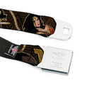 Wonder Woman 2017 Icon Full Color Black/Gold Seatbelt Belt - Wonder Woman 2017 Icon/3-Poses/Lasso of Truth Black/Brown/Golds Webbing