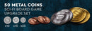 50 Metal Coin Board Game Upgrade Set (Sci-Fi Coins) NEW! -