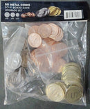 50 Metal Coin Board Game Upgrade Set (Sci-Fi Coins) NEW! -