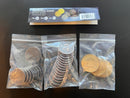 30 Metal Coin HIGH VALUE Board Game Upgrade Set (Industrial Coins) NEW! -