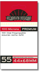 Premium Mini European Card Sleeves (44x68mm) 55 Pack, 100 Micron, SKS-9902