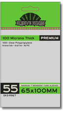 Premium "7 Wonders" Magnum Card Sleeves (65x100mm) 55 Pack, 100 Micron, SKS-9967