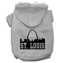 Pet Dog & Cat Hoodie Screen Printed, "St. Louis Skyline"