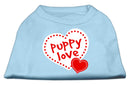 Pet Dog & Cat Shirt Screen Printed, "Puppy Love"