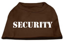 Pet Dog & Cat Shirt Screen Printed, "Security"