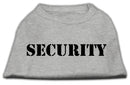 Pet Dog & Cat Shirt Screen Printed, "Security"