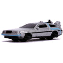 Back to the Future Trilogy die-cast 1⅔-inch Nano "Hollywood Rides" DeLorean Time Machine 3-pack