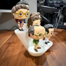 Funko Pop and Action Figure Display Riser, 6 Level Crystal Stand, Tiered Collectible Display for 6 and 7 Inch Figures