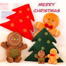 Gingerbread Plush Toy – Caramel Chocolate Stuffed Xmas Cushion Doll