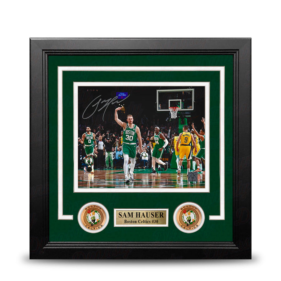 Sam Hauser Celebration Boston Celtics Autographed 8