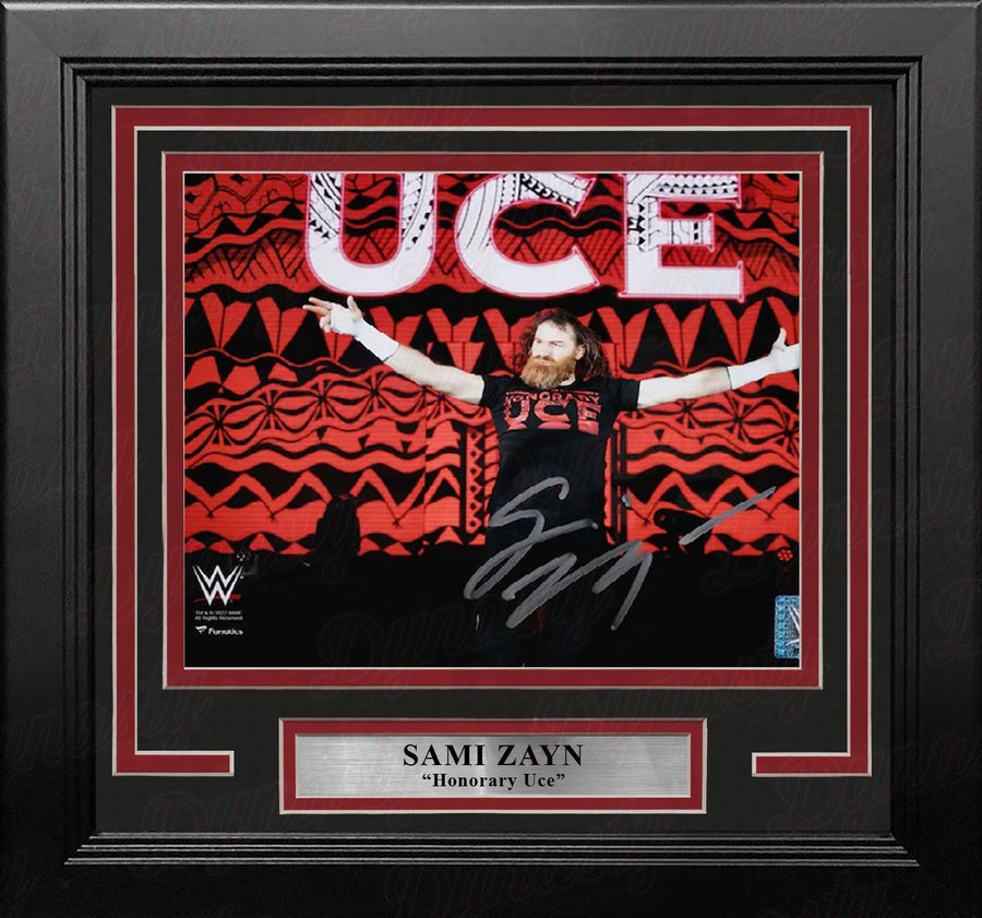 Sami Zayn Honorary Uce Entrance Autographed WWE Wrestling 8