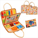 Busy Board Montessori Sensory Toy – Educational Travel Activity Board