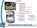 2024 Bowman University Chrome Football 7-Pack Blaster Box