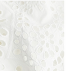 HandM Dress with Eyelet-Embroidered Sleeves, Medium