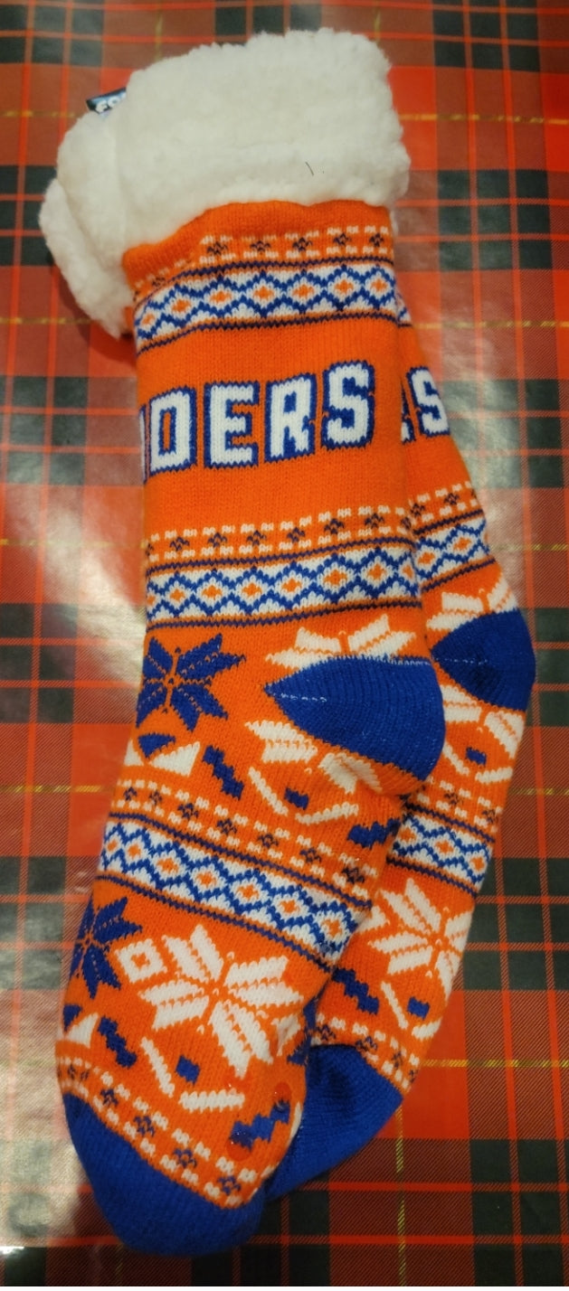 New York Islanders Men's/Women's Footy Slipper Socks