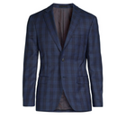 Calvin Klein Mens Slim-Fit Plaid Wool Sport Coat, Size 44Short