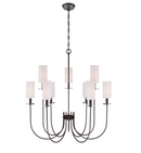 World Imports Monroe 9-Light Bronze Chandelier (WI973797)