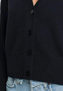 Aqua Cashmere V-Neck Cashmere Cardigan, Size XL