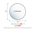Cleartex Hard Floor Chair Mat Floortex Mat Size: Round 24in
