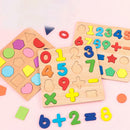 Wooden Alphabet & Number Puzzle | Montessori Learning Toy for Kids