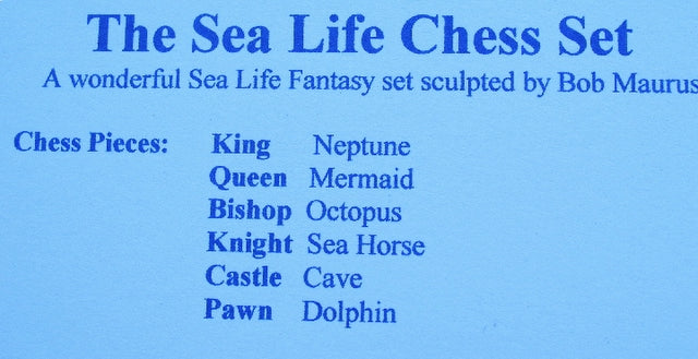 Chess Pieces - Sea Life Chess Pieces