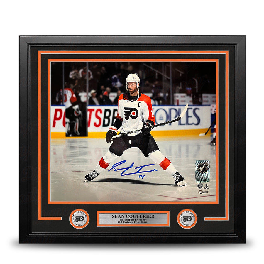 Sean Couturier Captain Skating Action Philadelphia Flyers Autographed 11