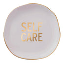Self Care Ceramic Tray in Gray with Makeup Sponge | Cosmetic Giftable Beauty Tools Set