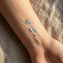 Semicolon Metallic Temporary Tattoo Set of 2