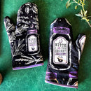 Set of 2 Witch Herbs Oven Mitt | Pot Holders Hanging Oven Gloves Set