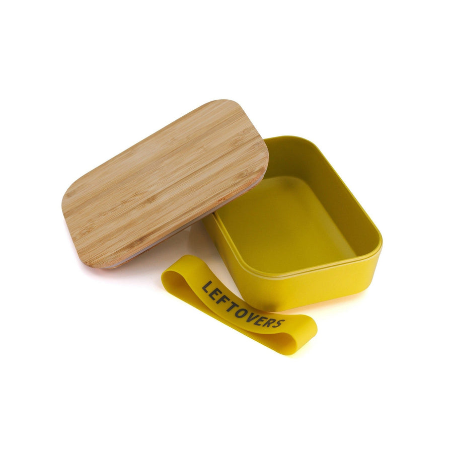 Set of 3 Leftovers Bamboo Lunch Box in Vivid Yellow | Eco-Friendly and Sustainable | 7.5