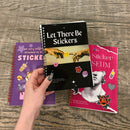 Reusable Sticker Storage Book | Let There Be Stickers | 50 Blank Pages Silicone Coated Release Paper Album