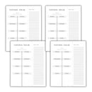 Set of 4 Copy of Control Freak Weekly List Notepad | 8.5" x 11" Desk Planner