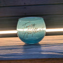 Set of 6 Fancy Another Roly Poly Blue Tinted Glass | 13 oz.