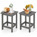 Square Adirondack Side Table 14" Weather-Resistant HDPE