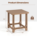 Adirondack Side Table 18" Outdoor HDPE Slatted