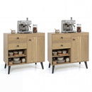 31" Buffet Cabinet Set of 2 with Drawers and Shelves