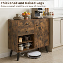 31" Buffet Cabinet Set of 2 with Drawers and Shelves