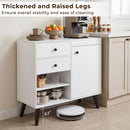 31" Buffet Cabinet Set of 2 with Drawers and Shelves