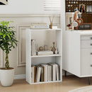 3-Tier Bookshelf with Open Storage - Set of 2