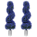 Artificial Spiral Topiary Trees 36" with Ground Spikes Set of 2