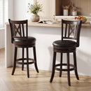 Swivel Bar Stools Set of 2 with Backrest - 30 Inch