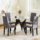 Set of 2 Dining Chair Mid-Century Modern Fabric Upholstered Parson Chairs