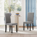 Set of 2 Dining Chair Mid-Century Modern Fabric Upholstered Parson Chairs