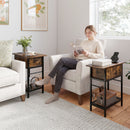 End Table Set with Charging Station & Hidden Compartment