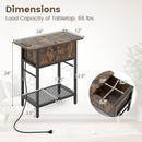 End Table Set with Charging Station & Hidden Compartment