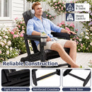 Adirondack Chairs Set of 2 HDPE with Cup Holders