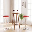 Height Adjustable Swivel Bar Stool Set of 2 - Red
